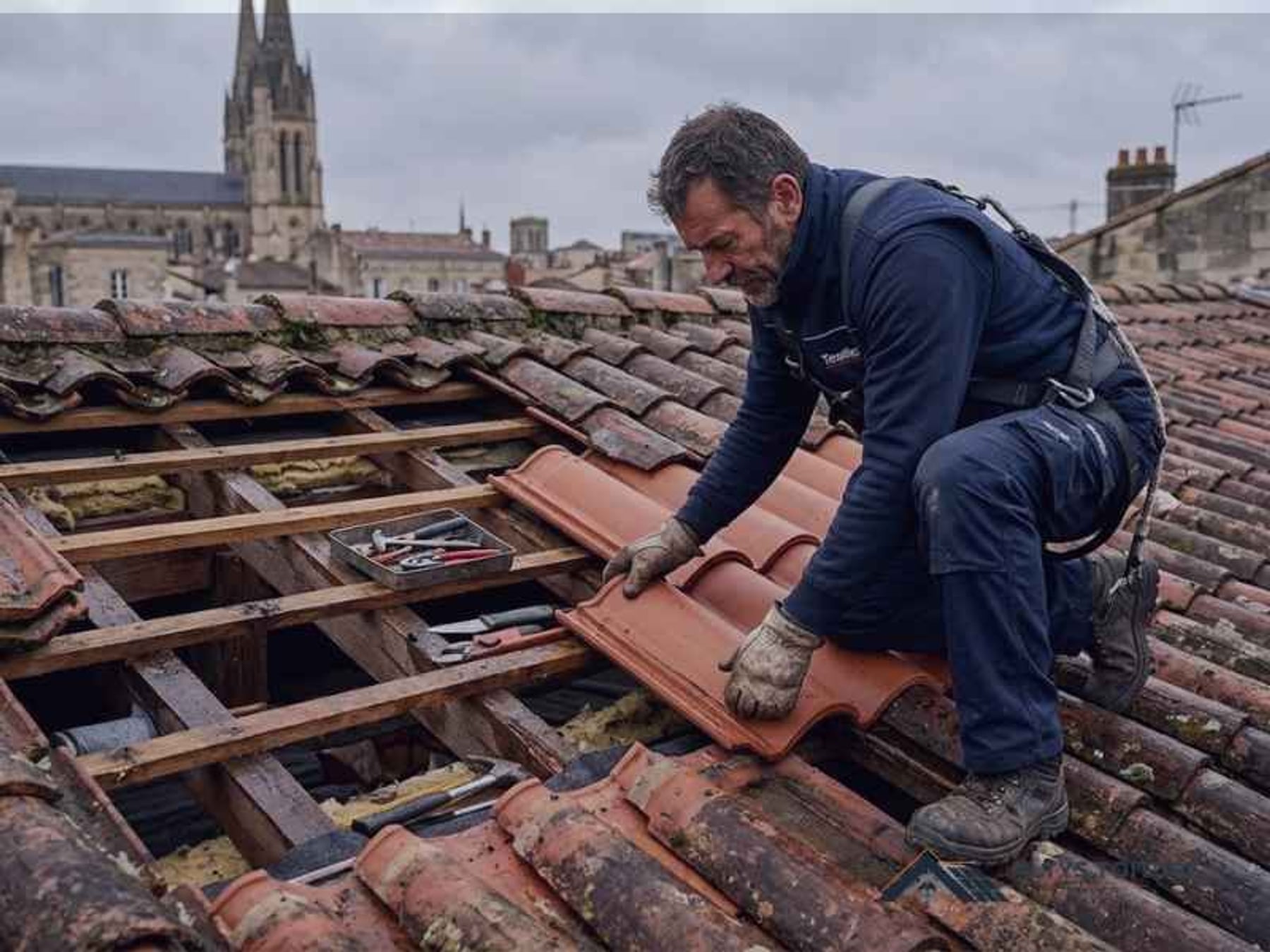 Couvreur Altys Toiture Soulac-sur-Mer intervenant sur une toiture aux Cousteaux, Soulac-sur-Mer
